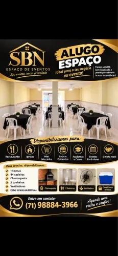 Aluguel para negócios e/ou eventos