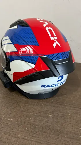 CAPACETE RACE TECH VOLT ABSTRAK T.60 + INTERCOMUNICADOR BLUETOOTH