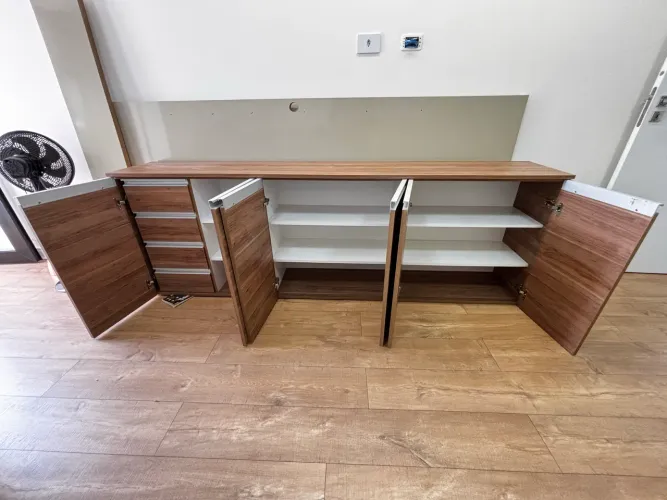 Bancada para quarto 6 portas com gaveta