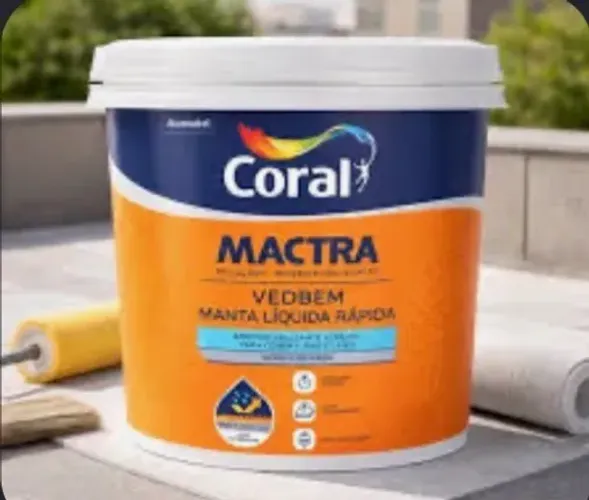 Impermeabilizante Manta líquida rápida branca 5Kg Vedbem Coral