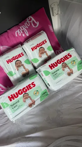 Fralda Huggies natural care rn 34uni