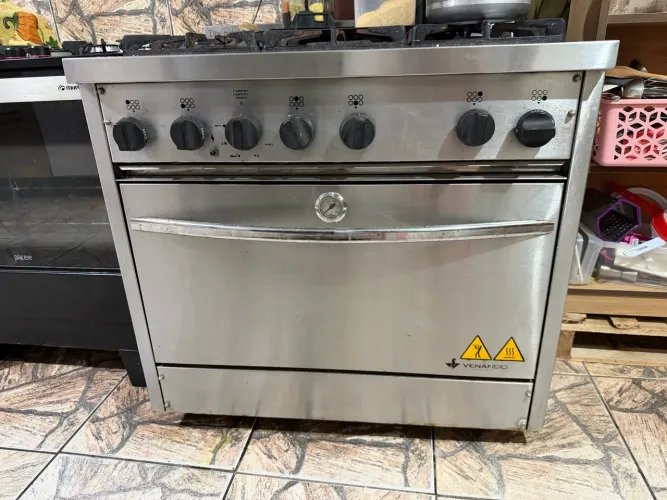 Fogão Industrial Inox Venâncio 6 Bocas