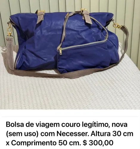 Sacola couro legítimo