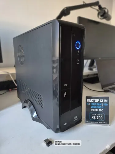 PC Desktop Slim C3Tech | Intel i5 | 16GB RAM | SSD + Brinde
