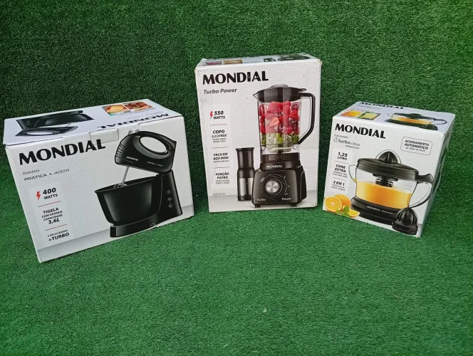 Kit Cozinha Mondial Liquidificador + Batedeira + Espremedor -Entrega Grátis Rio das Ostras