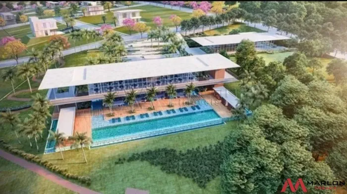 Terreno em Condomínio Yby Natureza, plano, área de lazer completa, 390m².
