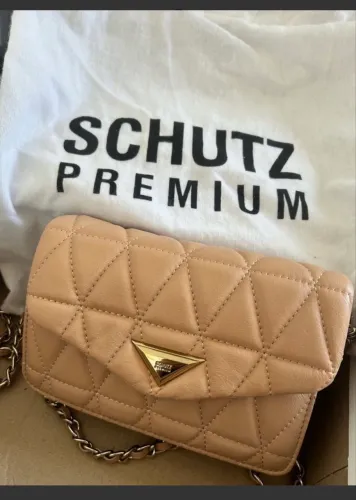 Bolsa Schutz 944 nude pequena couro