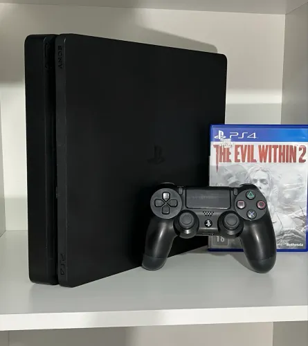 Ps4 Slim Completo + Jogo Brinde - Envio Pela Olx