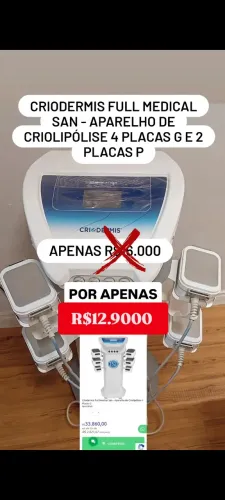VENDE-SE APARELHO DE CRIOLIPÓLISE CRIODERMIS