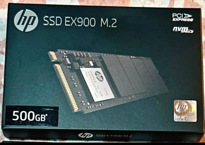 SSD M.2 NVMe 500GB HP EX900 Original Na Caixa