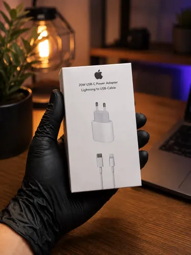 Carregador iPhone Turbo Fonte + Cabo USB-C Lightning