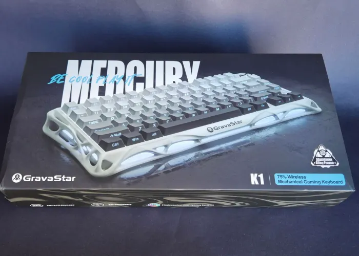 Teclado GravaStar Mercury k1 Gradient White - NOVO