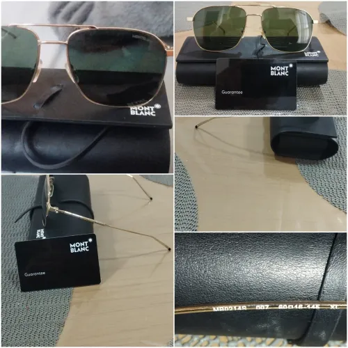 Óculos de Sol Montblanc MB0214S 007 Original - Completo com Estojo