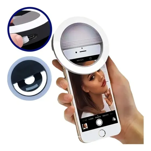 Anel de led para celular mini ring light selfie