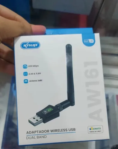 Adaptador Wireless Usb Dual Band - Knup Aw161 *ENTREGA GRÁTIS*