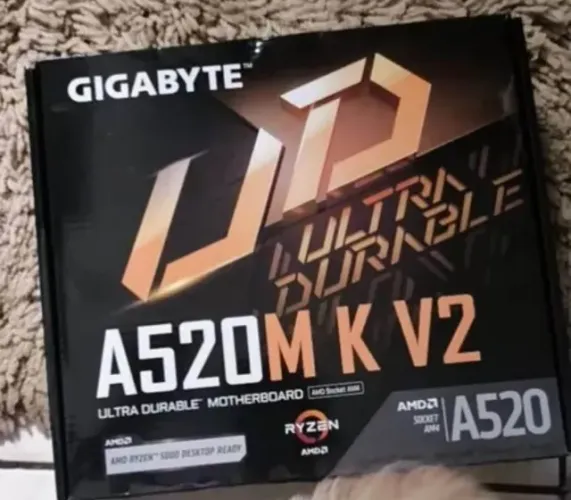 Placa mãe Gigabyte A520M amd am4 ddr4 (nova/ caixa) 499 R$