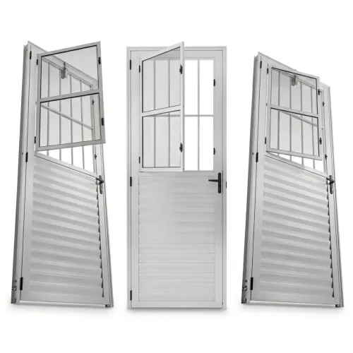 Porta de alumínio branco 80x2,10