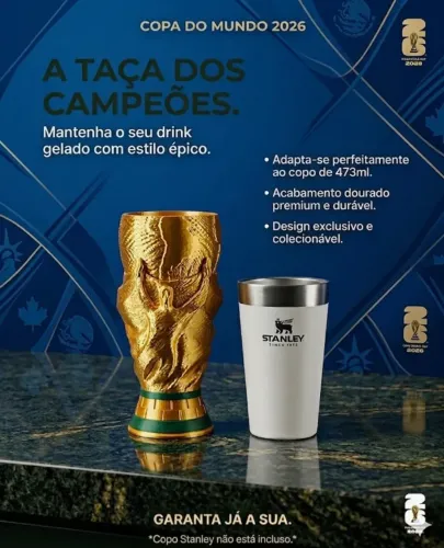 Porta Copo Stanley da Copa do mundo
