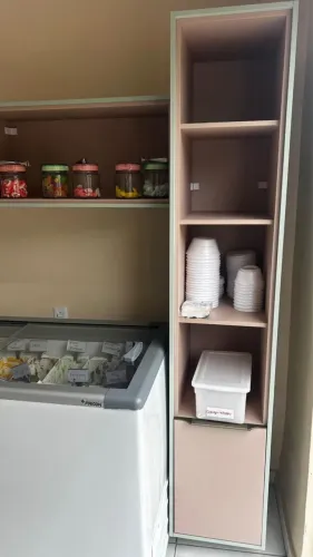 Móveis de loja de açaí e sorveteria 