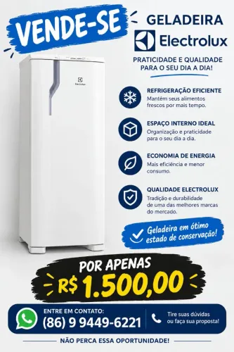 Vende-se Geladeira Eletrolux Cycle Defrost 240L Degelo Pratico