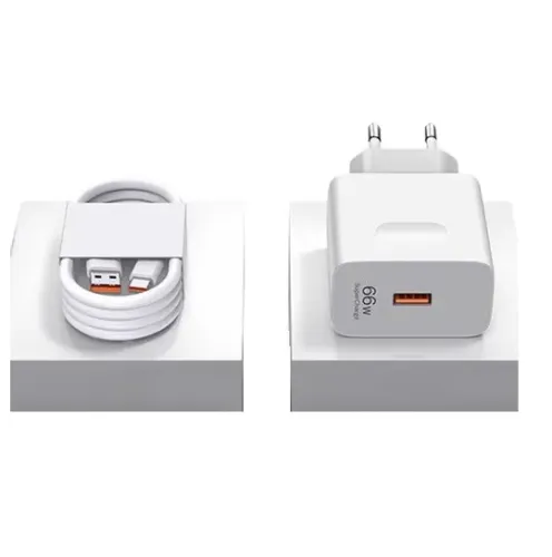 NOVO | Carregador Turbo 66W C/ Cabo Tipo C 1 metro - Fazemos Entrega