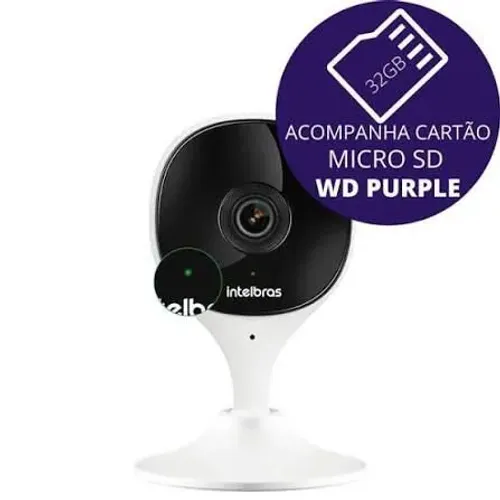 Câmera de Segurança Wi-Fi Intelbras (com cartão 32GB)