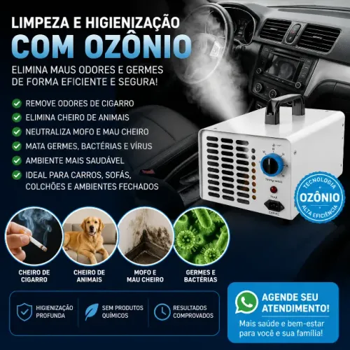 Higienização de Mal cheiro- Carro-Vans e Ambientes- Marque seu Horario