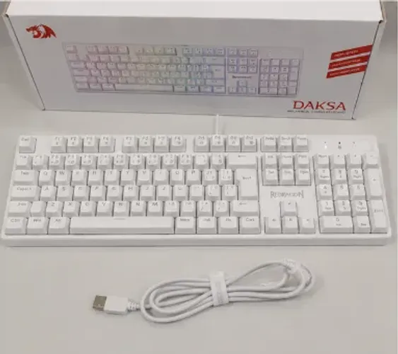 ? TECLADO GAMER REDRAGON DAKSA - SEMINOVO ?