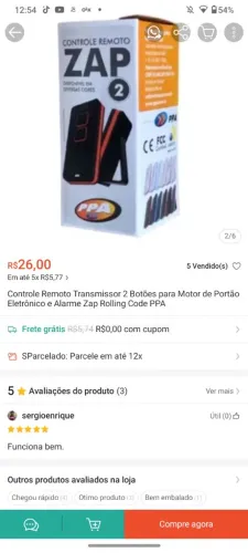 Controle de alarme e portão