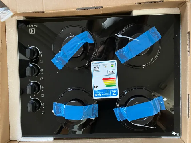[NOVO!] Cooktop Electrolux 4 bocas Efficient Preto com Mesa de Vidro