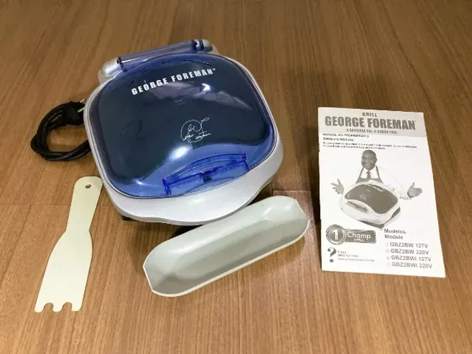 Grill George Foreman GBZ2BWI 127V Completo c/ Acessórios e Manual