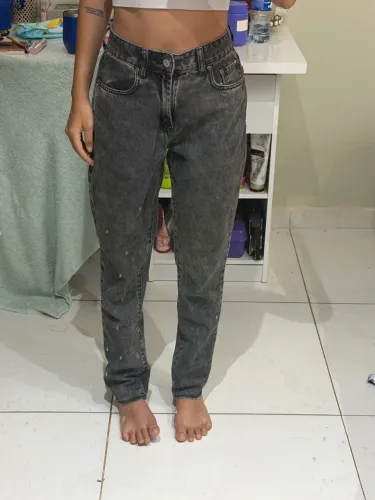 Calça cintura alta