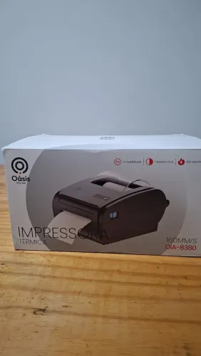 IMPRESSORA TÉRMICA OÁSIS OIA-8380 - 160MM/S  500 etiquetas de brinde