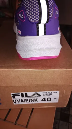 Tênis filla roxo/rosa