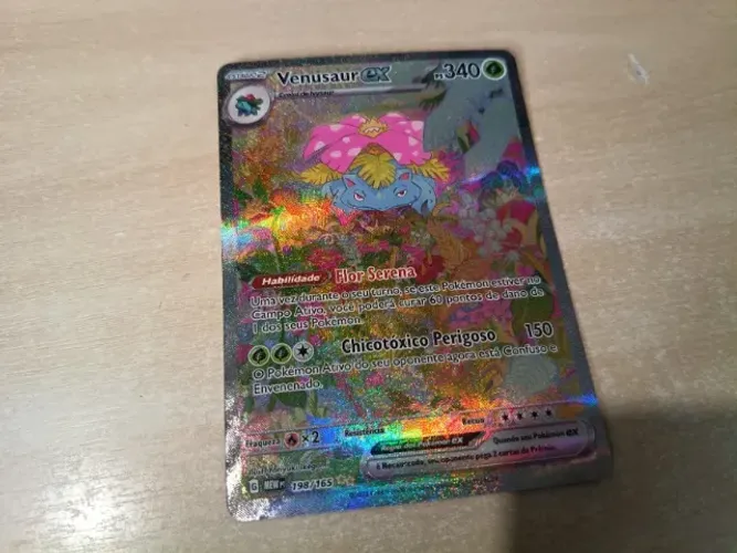 Venusaur EX 151 (NM) em perfeito estado do buster direto para o sleeve