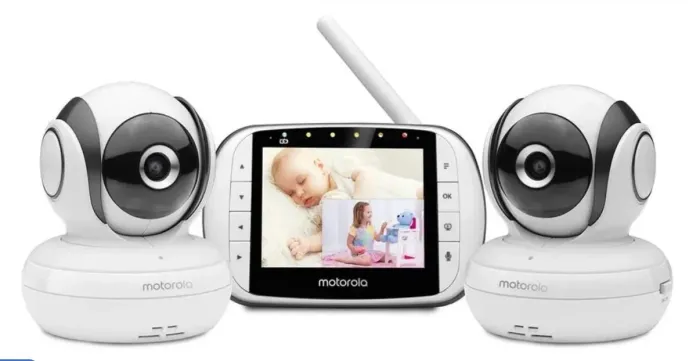 Monitor De Vídeo Para Bebês Motorola Mbp36s-2 Com 2 Câmeras