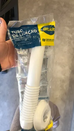 TUBO DE LIGAÇÃO AJUSTÁVEL PARA VASO SANITÁRIO - BLUKIT - KIT COM 11 UNIDADES