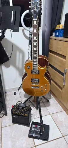 Guitarra Golden GLD Séries Revisada + Pedaleira Digitech Revisada + Cubo Burswood Amp-5