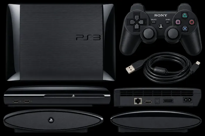 Play 3 super slim com caixa ,jogos e controle tudo original
