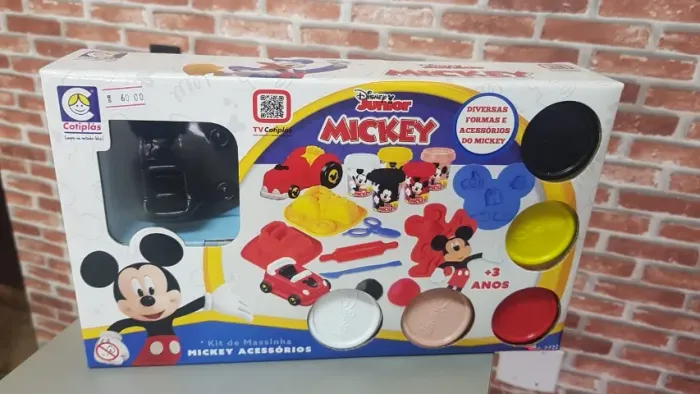 Kit de Massinhas do Mickey - Cotiplás - Novo - Brinquedo