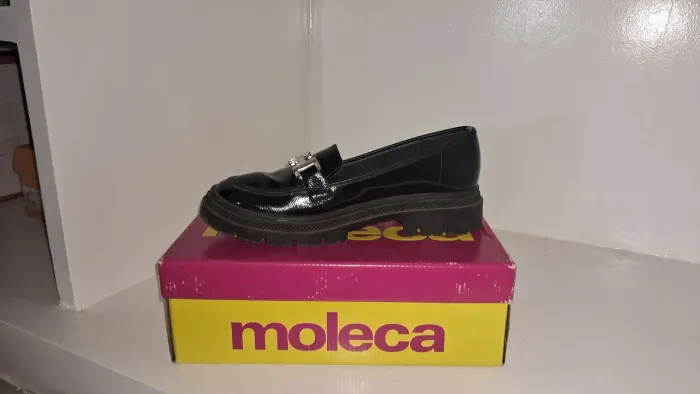 Sapato Loafer Verniz Siena Neo Preto - Moleca