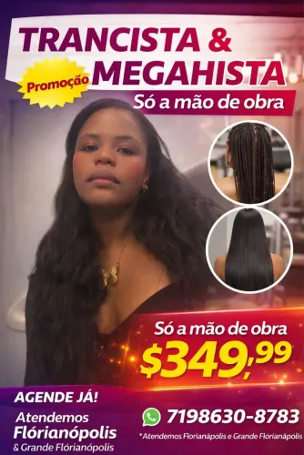 Faço todo tipo de cabelo 