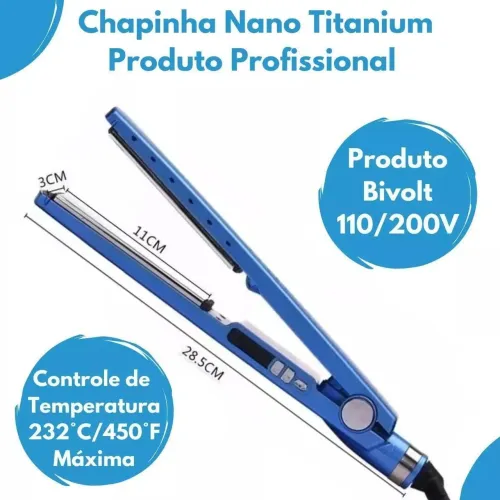 Chapinha  prancha Cabelo Profissional 450 Graus Brilho E Maciez 