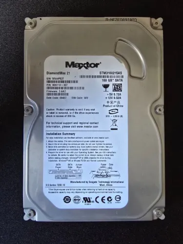 HD Maxtor 160GB SATA STM3160215AS