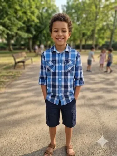 Camisa Xadrez infantil 