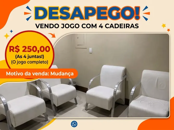 Cadeiras brancas