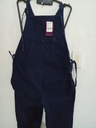 MACACÃO JEANS DE GESTANTE GG NOVO