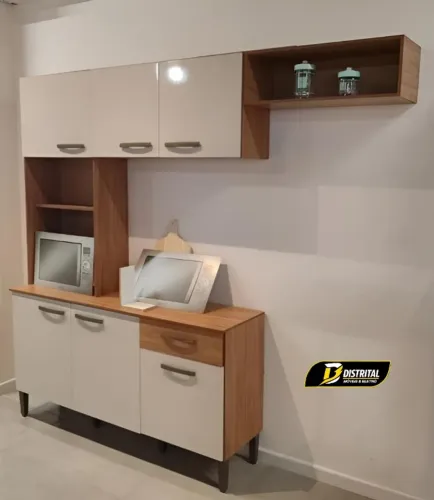 Armário De Cozinha Nina 6 Portas 2 Gavetas Novo