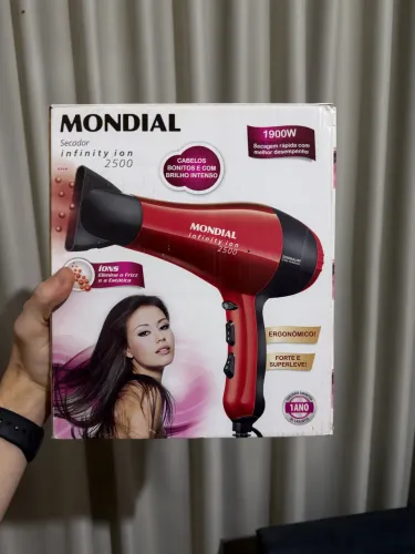 Secador de Cabelo Mondial 1900W Infinity Ion 2500 Tourmaline 127V