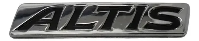 Emblema Altis Tampa Traseira Corolla 2021 Prateado